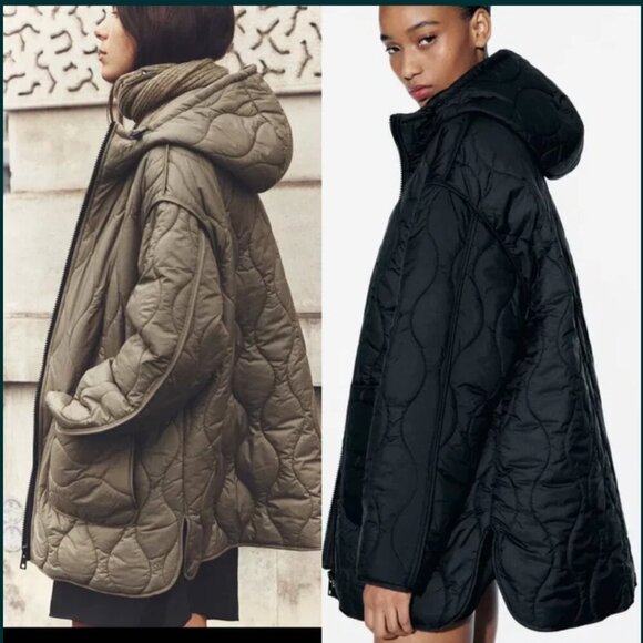 Zara Women’s Quilted Puffer Jacket, Size XS NEW WITH TAG! - Picture 5 of 8
